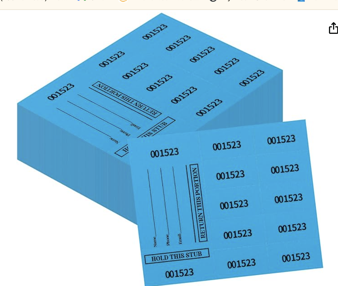 Shark 29 Charities 5th Annual Golf Tournament - Default Image of Raffle Ticket