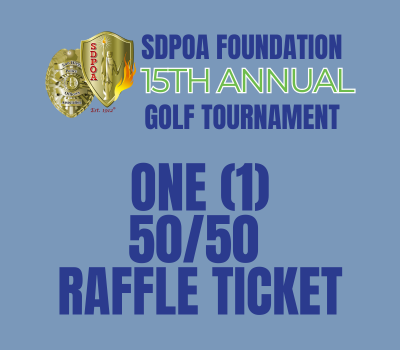 SDPOA Foundation 2024 Tournament - Default Image of 1 50/50 Raffle Ticket