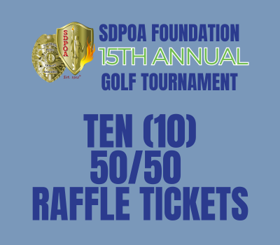 SDPOA Foundation 2024 Tournament - Default Image of 10 50/50 Raffle Tickets
