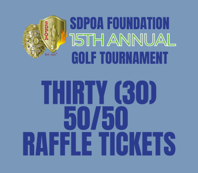 SDPOA Foundation 2024 Tournament - Default Image of 30 50/50 Raffle Tickets