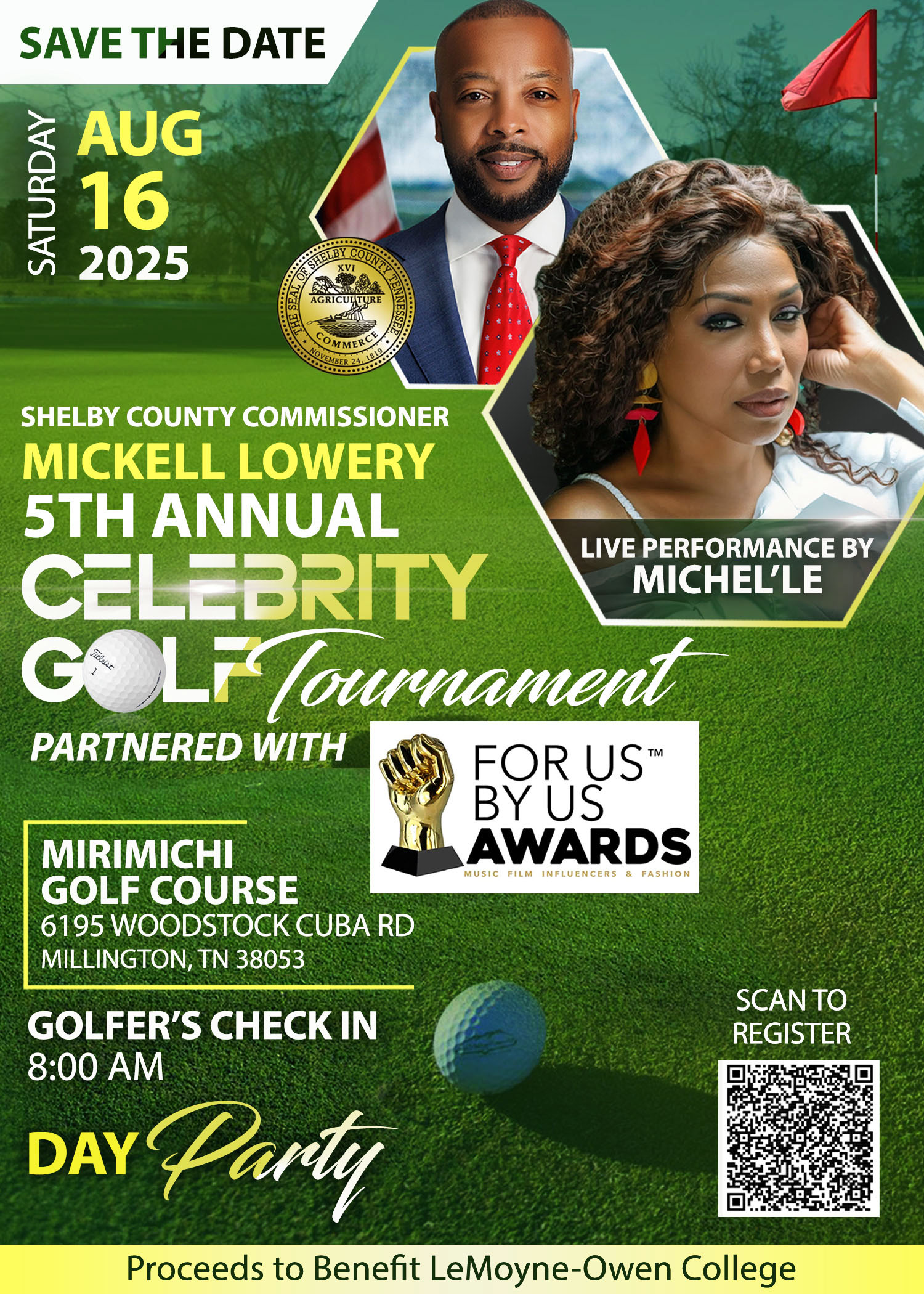 Commissioner Mickell Lowery's 5th Annual Celebrity Golf Tournament Partnered with "FOR US BY US" AWARDS WEEKEND - Default Image of DAY PARTY - Hospitality Tent Tickets