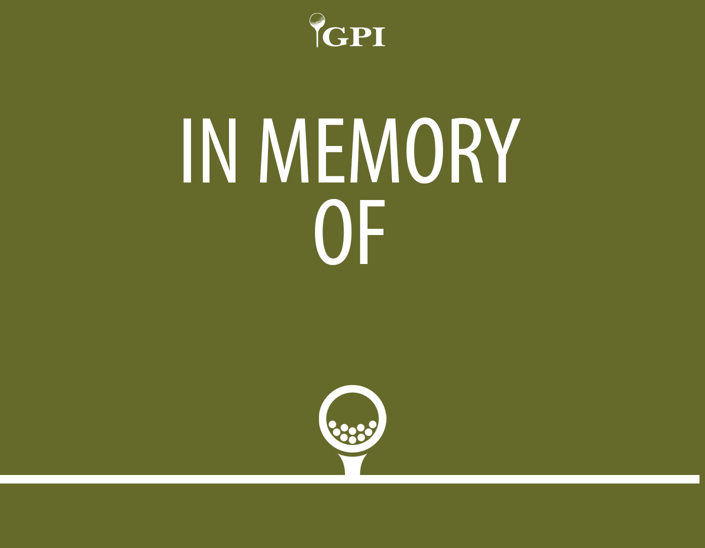 Gregg Pearson Invitational 2025 - Default Image of In-Memory Sponsorship