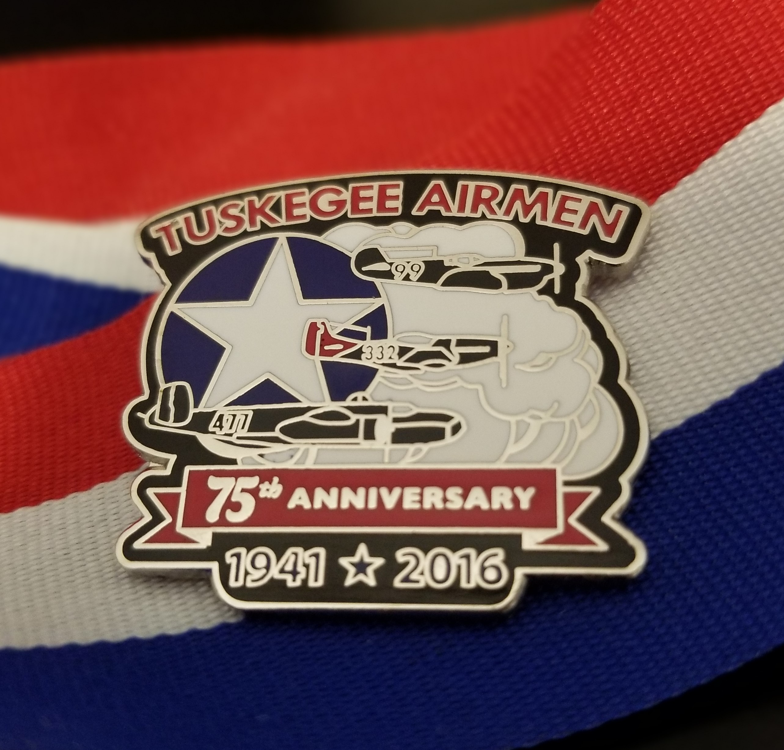 Inaugural Tuskegee Airmen Charity Golf Tournament - Default Image of Tuskegee Airmen 75th Anniversary Pin