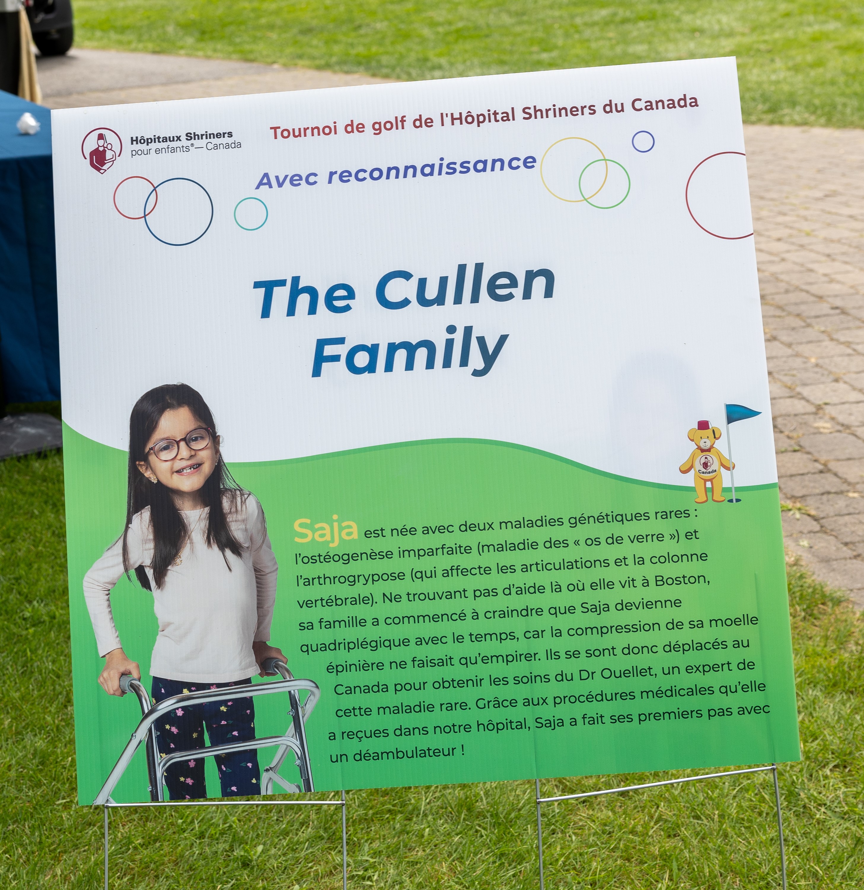 14e édition du Tournoi de golf des Hôpitaux Shriners pour enfants Canada |  Shriners Hospital for Children Canada - 14th Annual Golf Tournament - Default Image of Commanditaire Tee et trou - Tee & Hole Sponsor