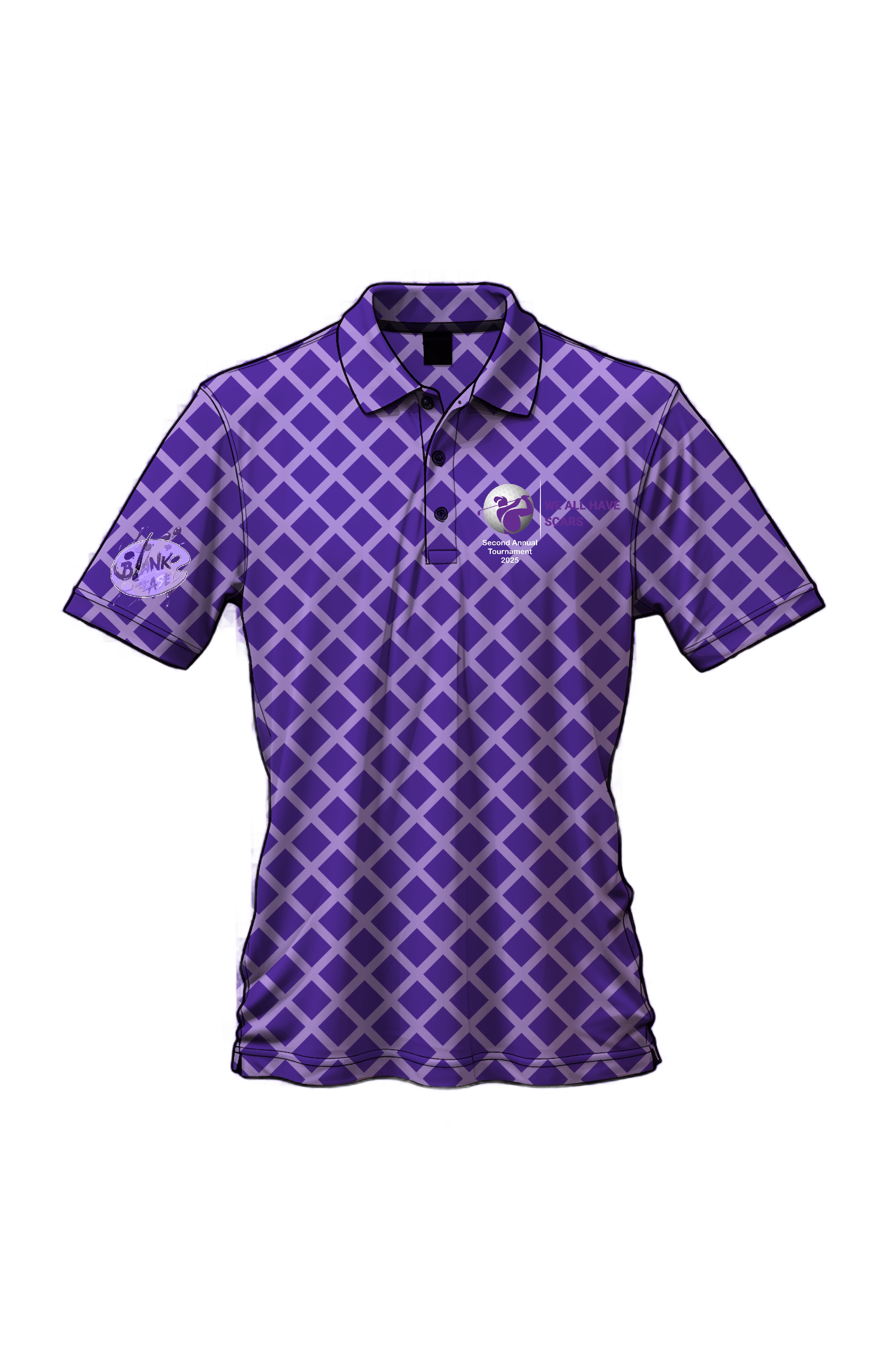 We All Have Scars 2025 - Default Image of Men's Golf Shirt