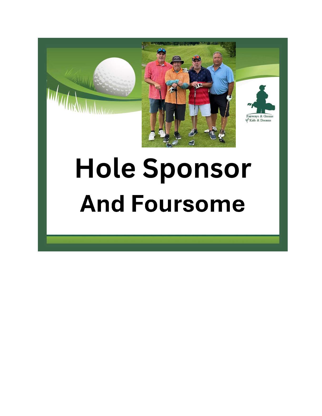 Twenty-Fourth Annual AEEF Golf Outing - Default Image of Hole Sponsor and Foursome