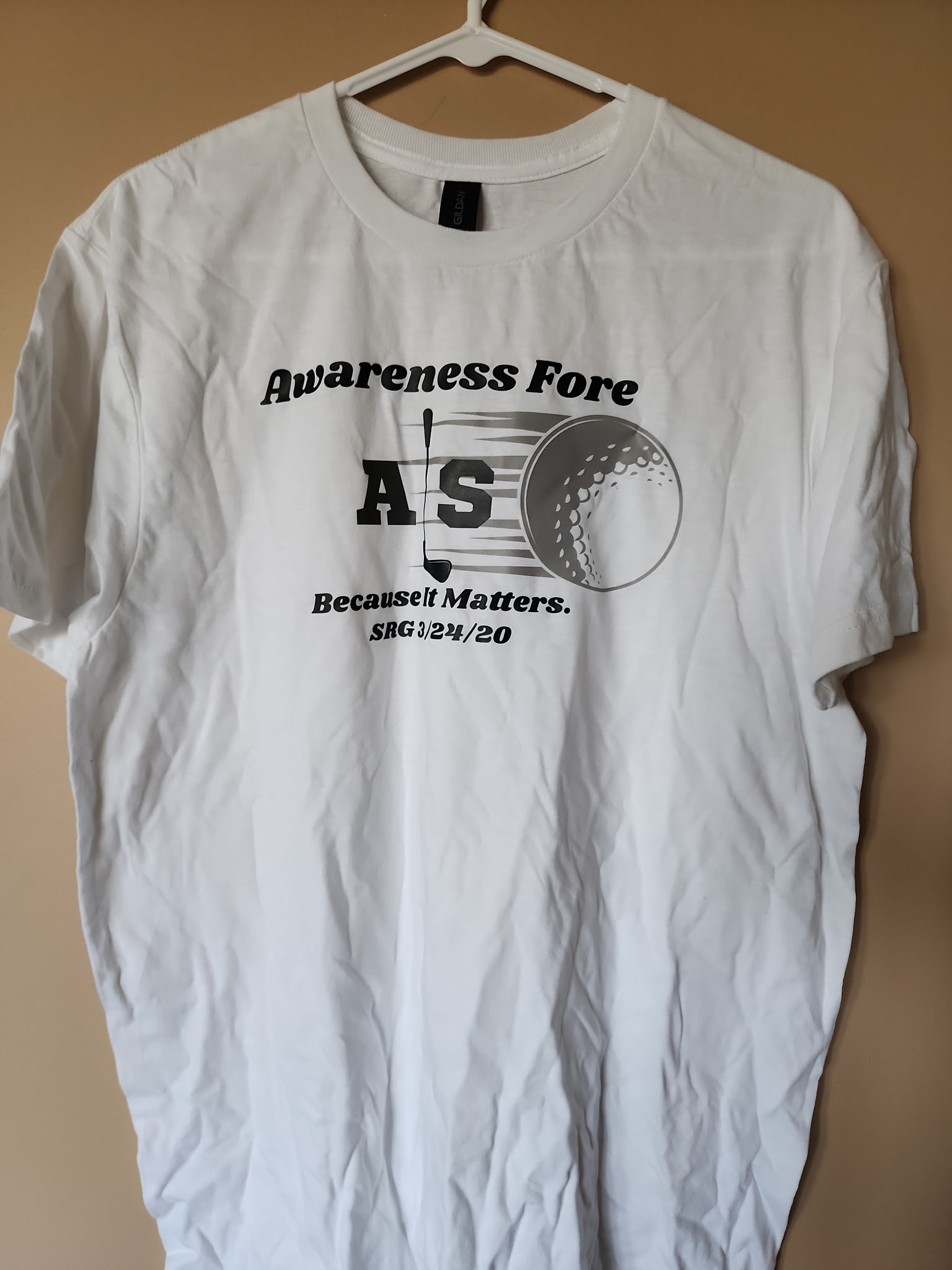 Awareness Fore ALS Golf Outing '25 - Default Image of Unisex White T-Shirt 