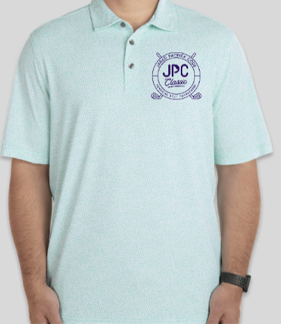 JPC Classic - Jared Patrick Code Memorial Golf Tournament - Default Image of Cutter & Buck Virtue Eco Botanical Print Performance Pique Polo- Mens Fresh Mint