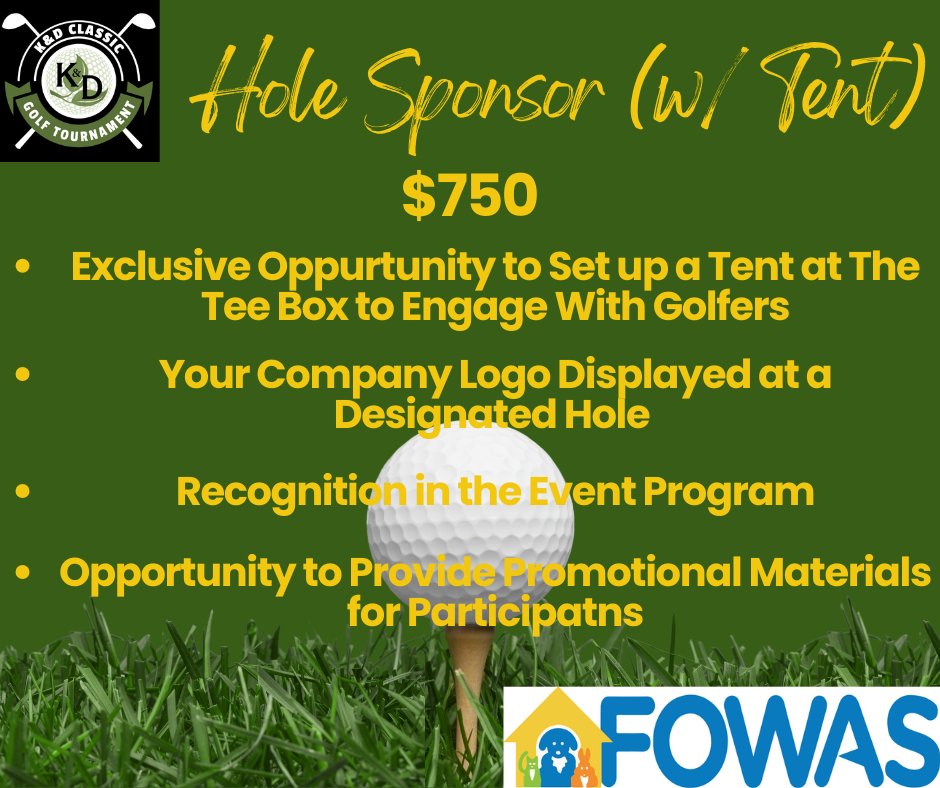 K&D's 2nd Annual Golf Tournament - Default Image of Hole Sponsor ( W/ Tent)