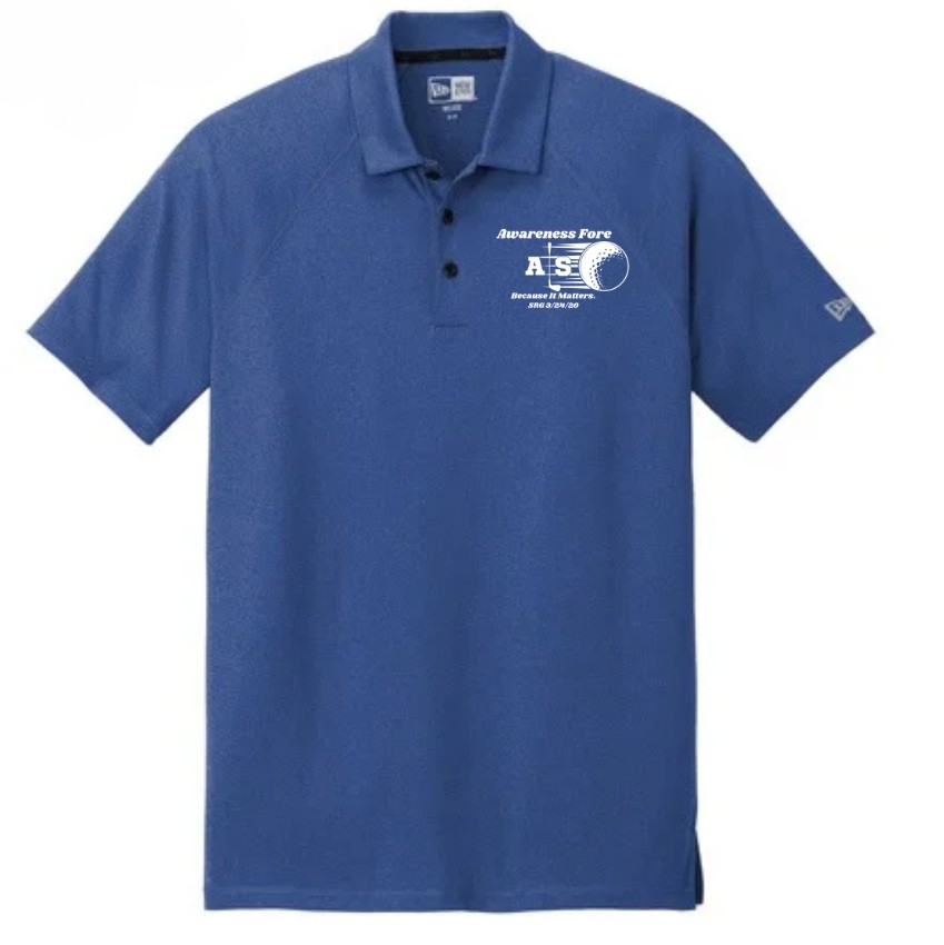 Awareness Fore ALS Golf Outing '25 - Default Image of Men's Blue Golf Polo