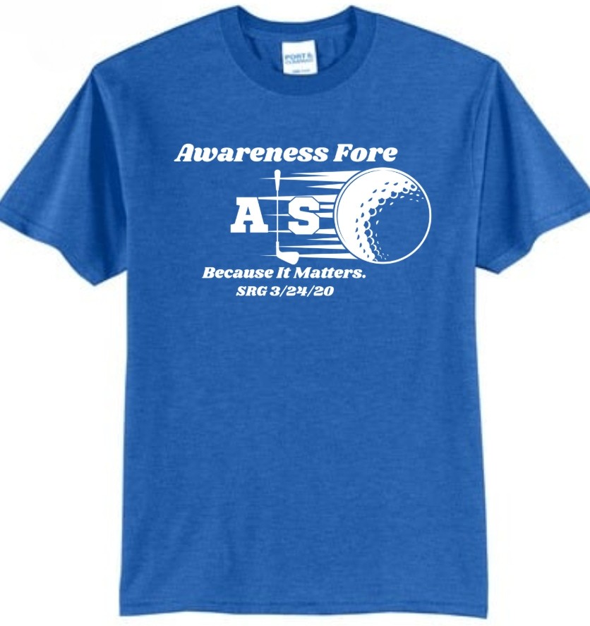 Awareness Fore ALS Golf Outing '25 - Default Image of Unisex Light Blue T-Shirt 
