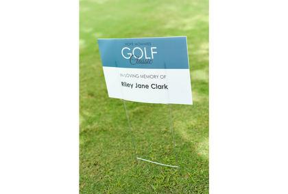 Third Annual Hope Mommies Golf Classic. - Default Image of Tee-Box Memorial Sign to honor your Hope Baby