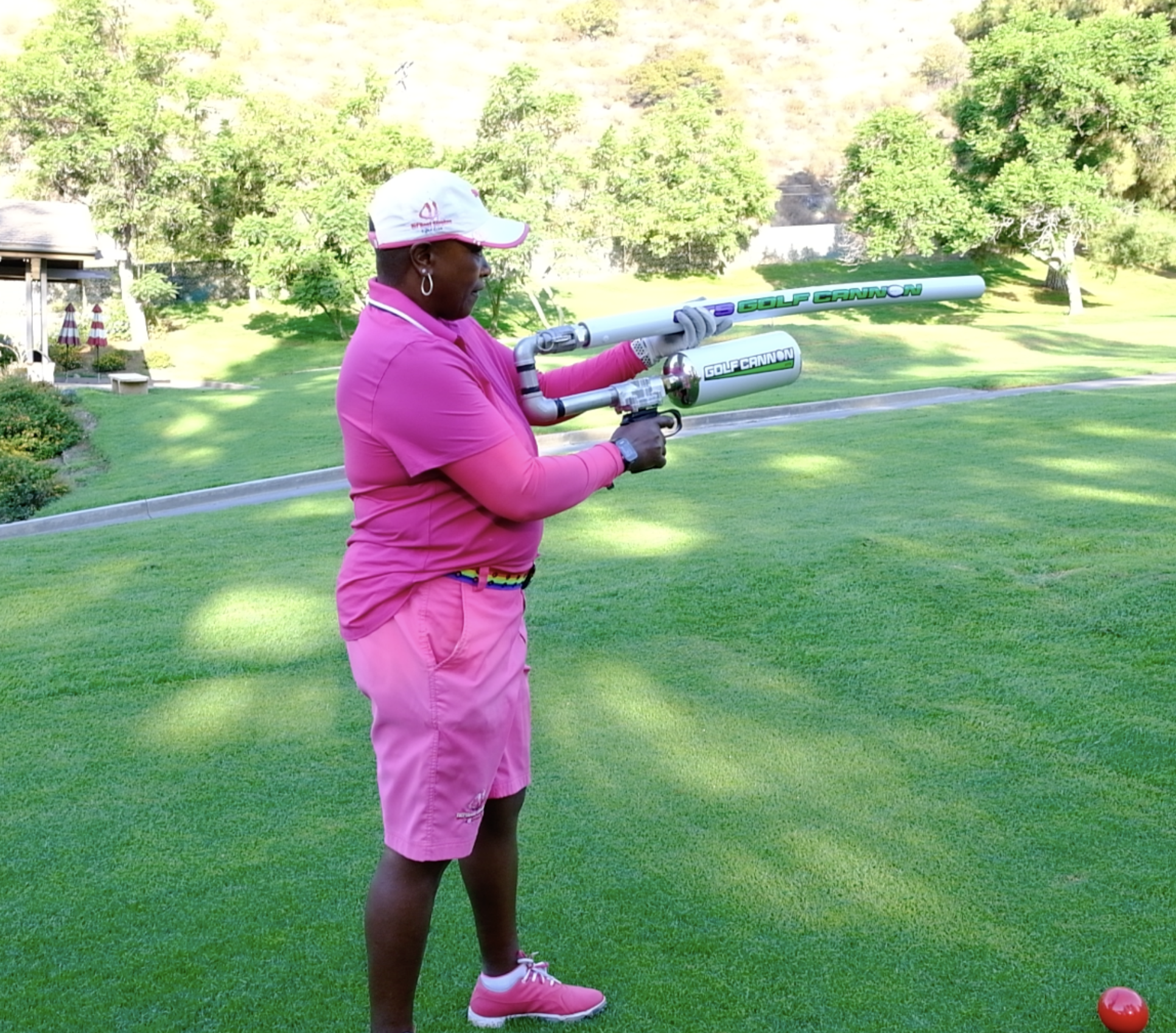 2nd Annual "Clubbing For Claudie" Metastatic Breast Cancer Charity Golf Tournament - Default Image of Hole 10 - Air Cannon Tee Shot