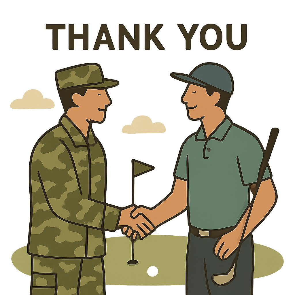 Gage Ingram Hero Golf Classic - Default Image of Sponsor a military/first responder or team - $250 per player, $1000 team. Limited availability. A great way to say thank you to those who serve.