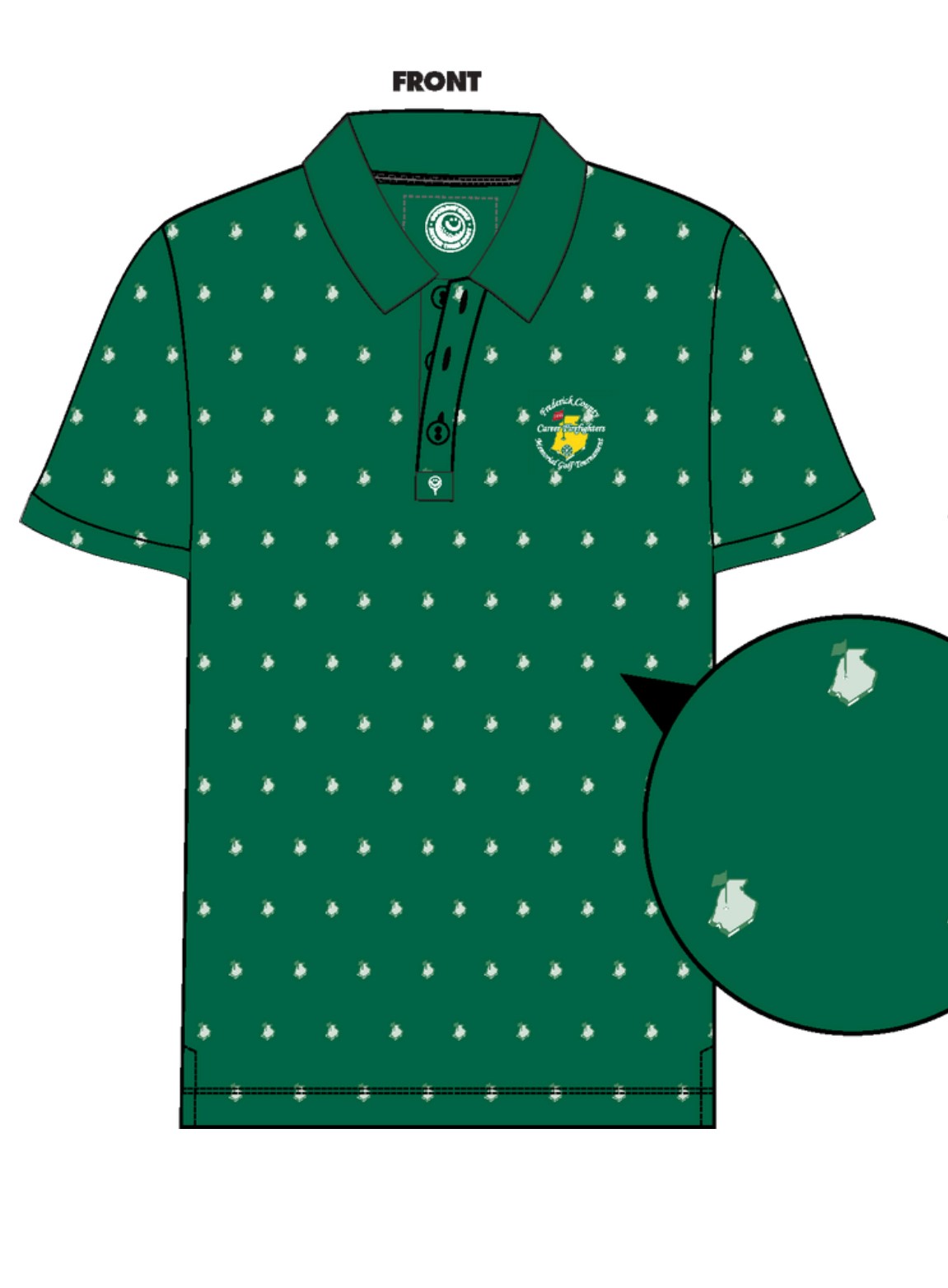 Frederick County Career Firefighters Memorial Golf Tournament - Default Image of Tournament Polo - 2XL