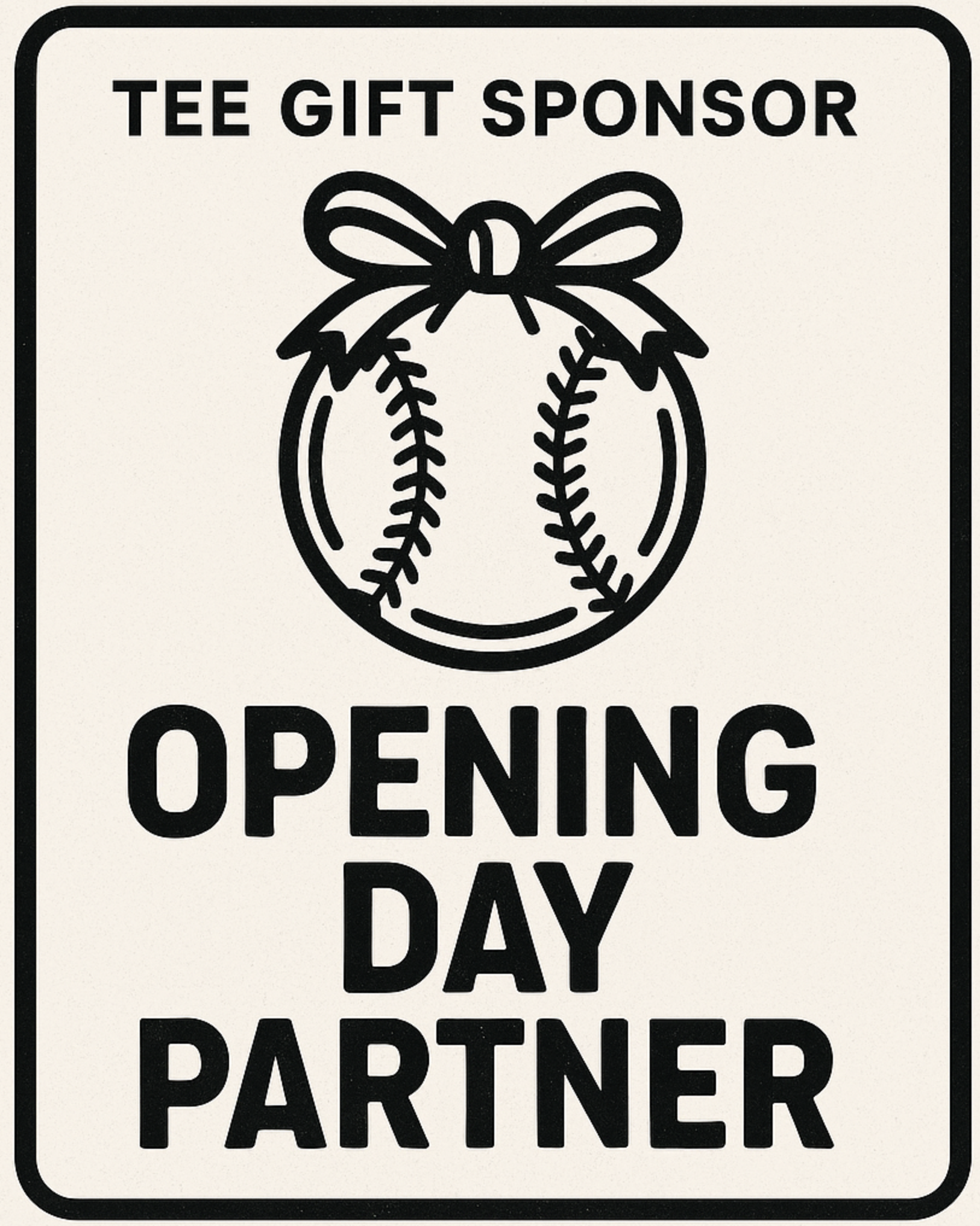 Casteel Baseball Golf Tournament Fundraiser - Default Image of Tee Gift Sponsor – “Opening Day Partner”