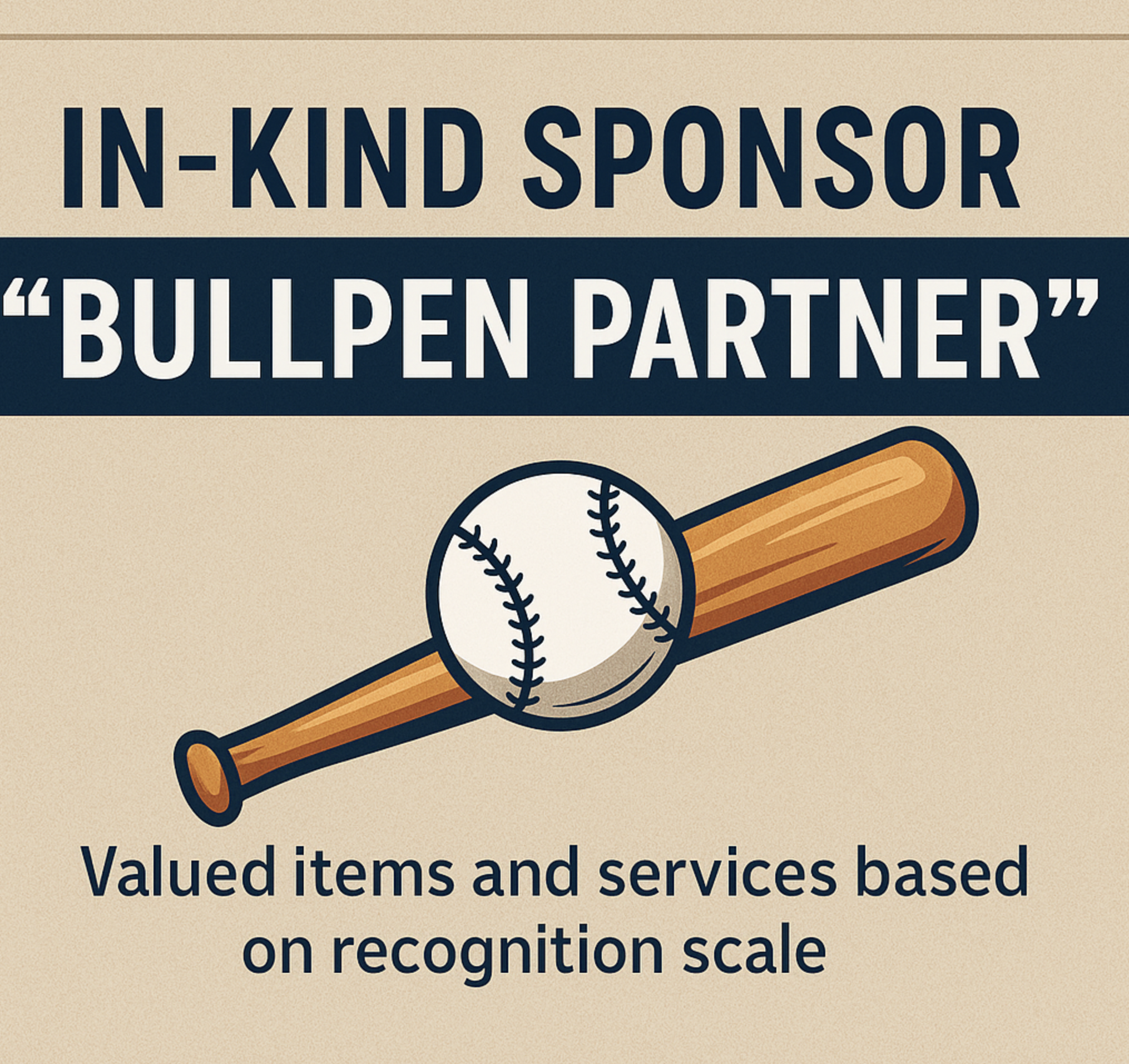 Casteel Baseball Golf Tournament Fundraiser - Default Image of In-Kind Sponsor – “Bullpen Partner”