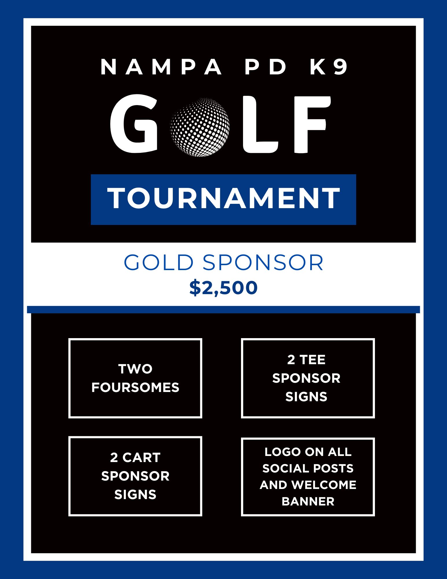 4th annual Nampa PD K9 Golf Tournament - Default Image of Gold Sponsor 