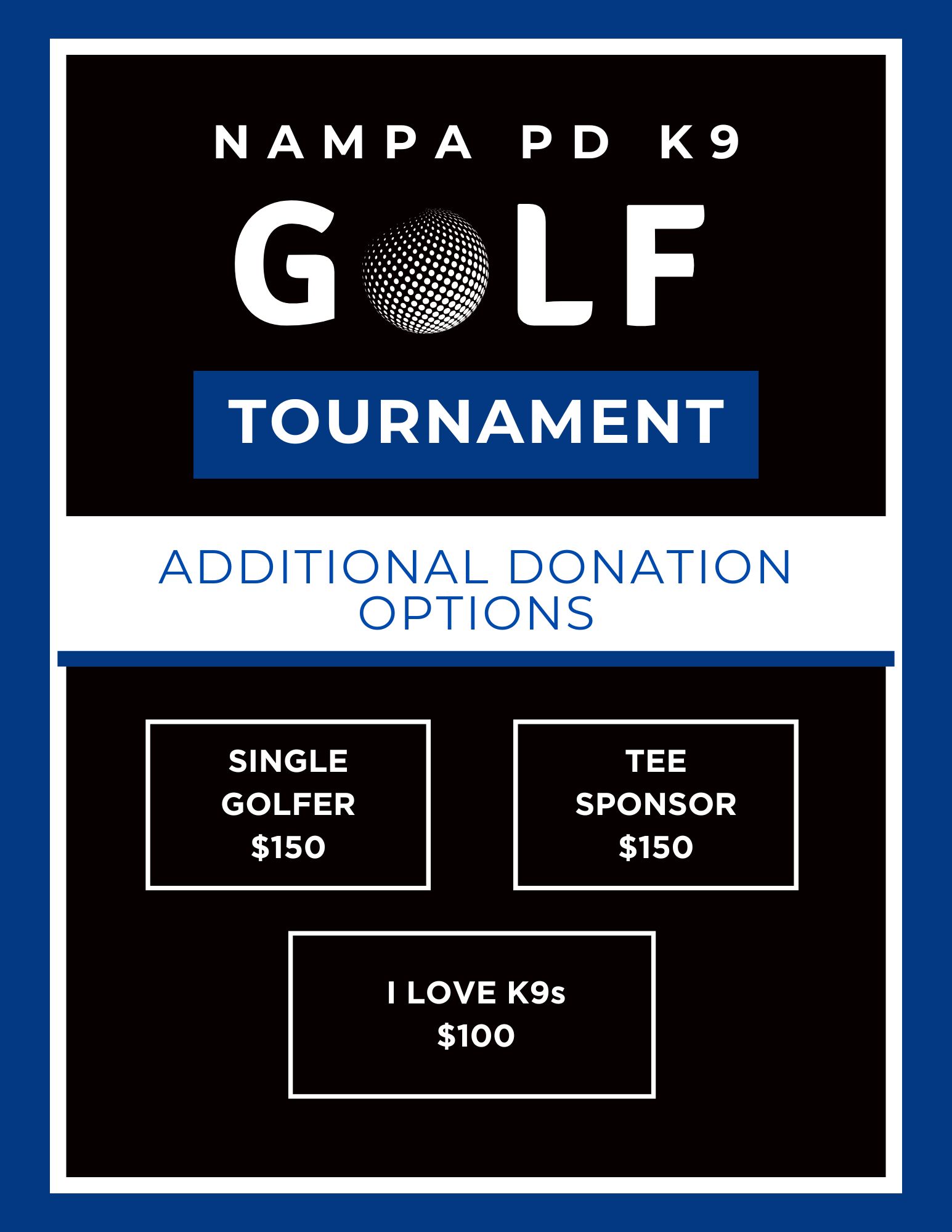 4th annual Nampa PD K9 Golf Tournament - Default Image of Tee Sponsor