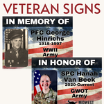 Image of Veteran Signs