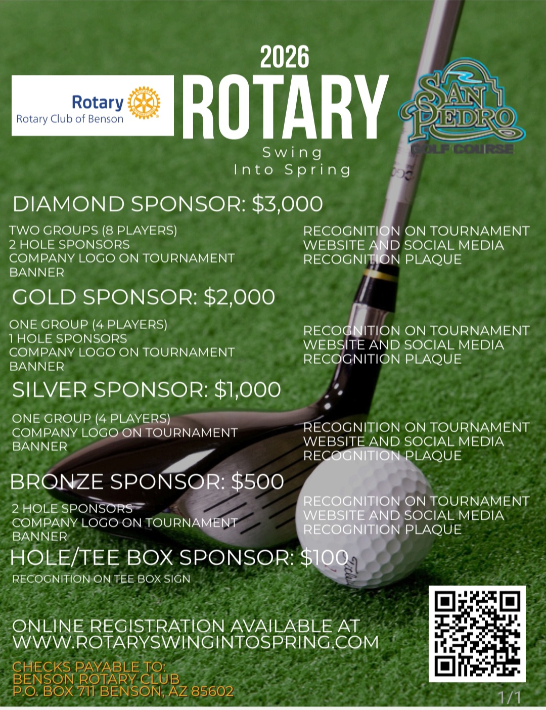 2026 Swing into Spring - Default Image of Hole Sponsor