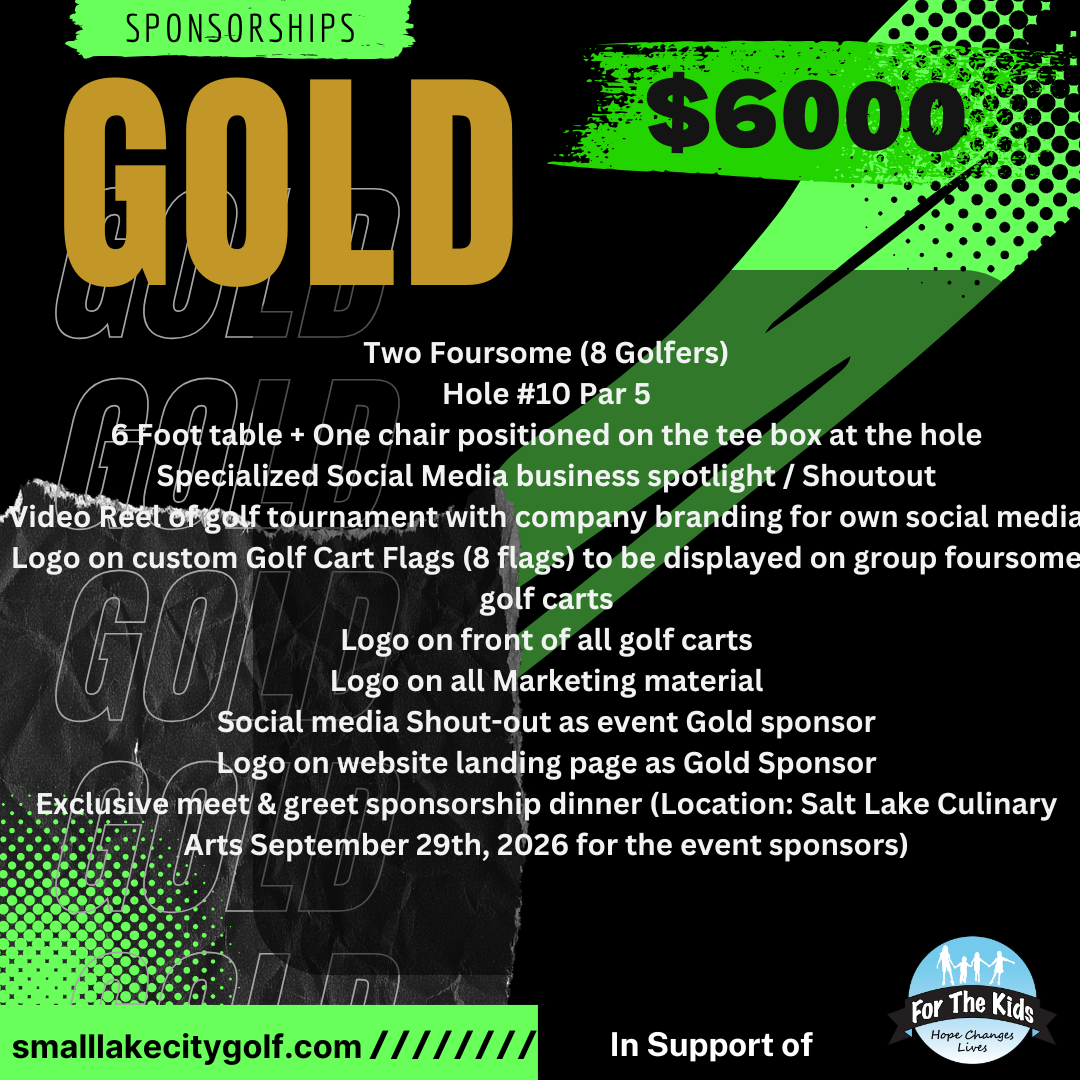 Small Lake City Golf Tournament For The Kids - Default Image of Gold Sponsor