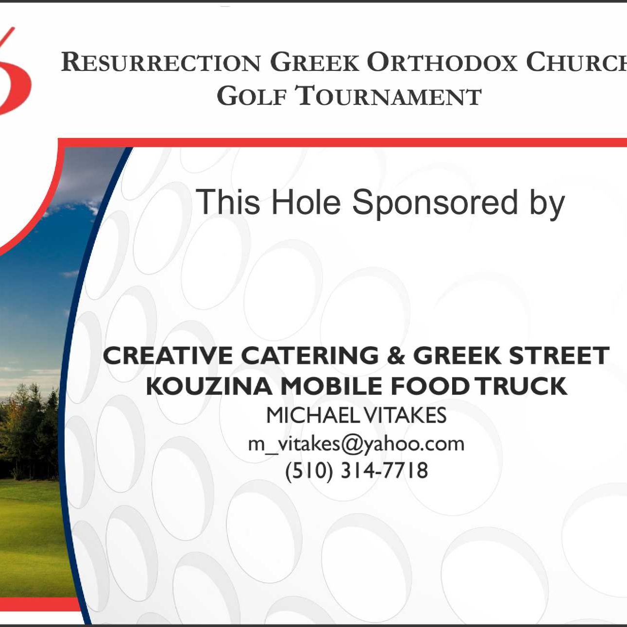 2026 Resurrection Greek Orthodox Church Golf Tournament - Default Image of Pin Flag Sponsor