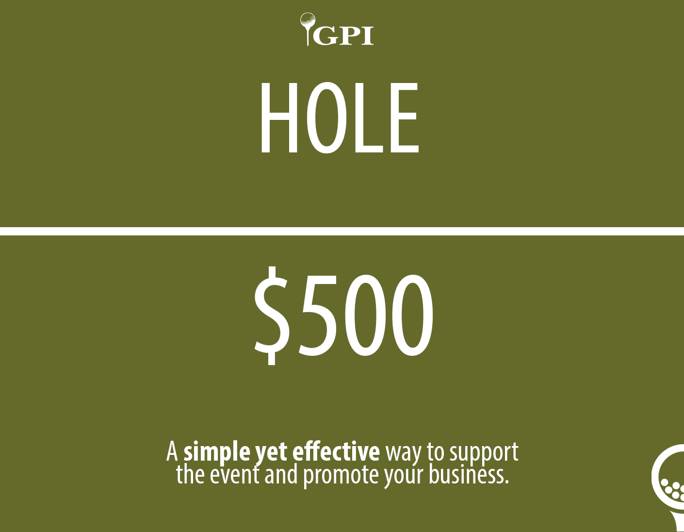 Gregg Pearson Invitational 2026 - Default Image of Hole - $500