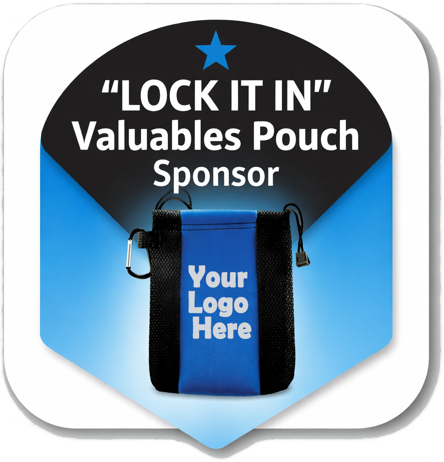 Chesapeake Health Care's Annual Golf Tournament 2026 - Default Image of “Lock It In” Valuables Pouch Sponsor - Includes (1) Foursome