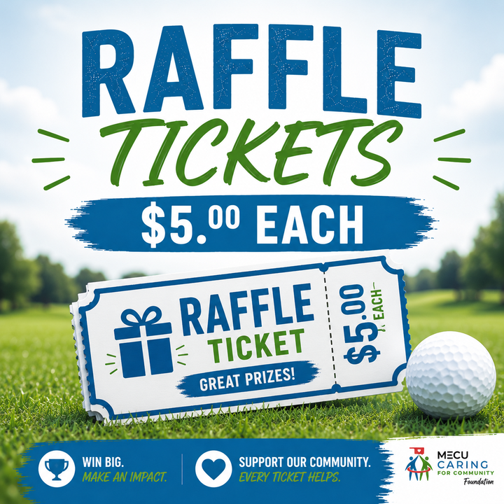 2026 MECU Caring for Community Charity Golf Tournament - Default Image of Raffle tickets