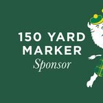 Image of 150 yard marker sponsor