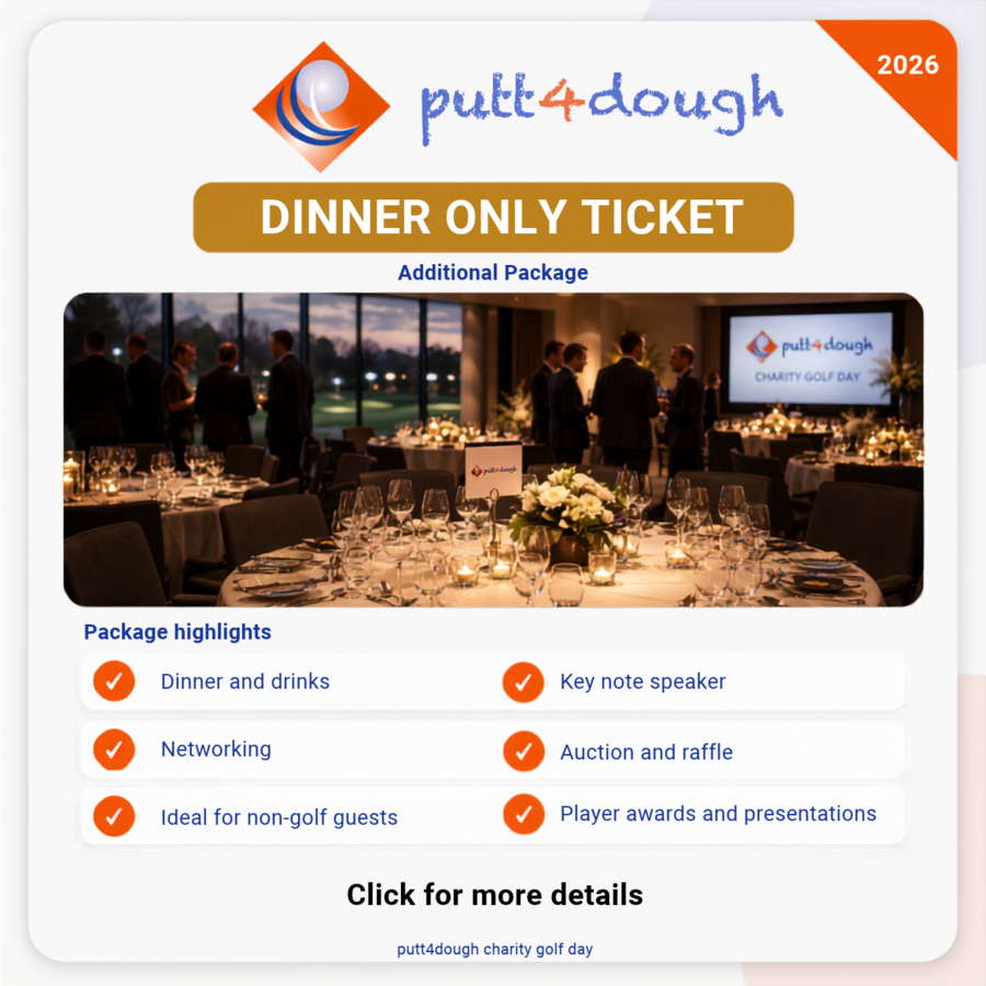 putt4dough 2026 - Image of Dinner Only Ticket