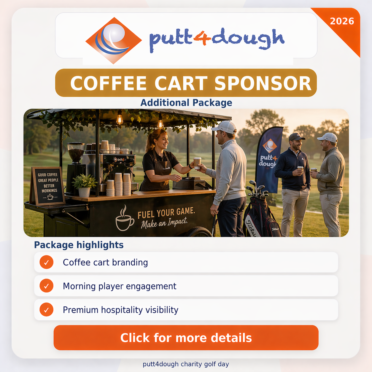 putt4dough 2026 - Default Image of Coffee Cart Sponsor