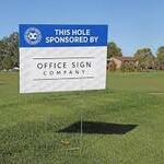 Image of CoopStrong Sponsor a Hole Tee Sign