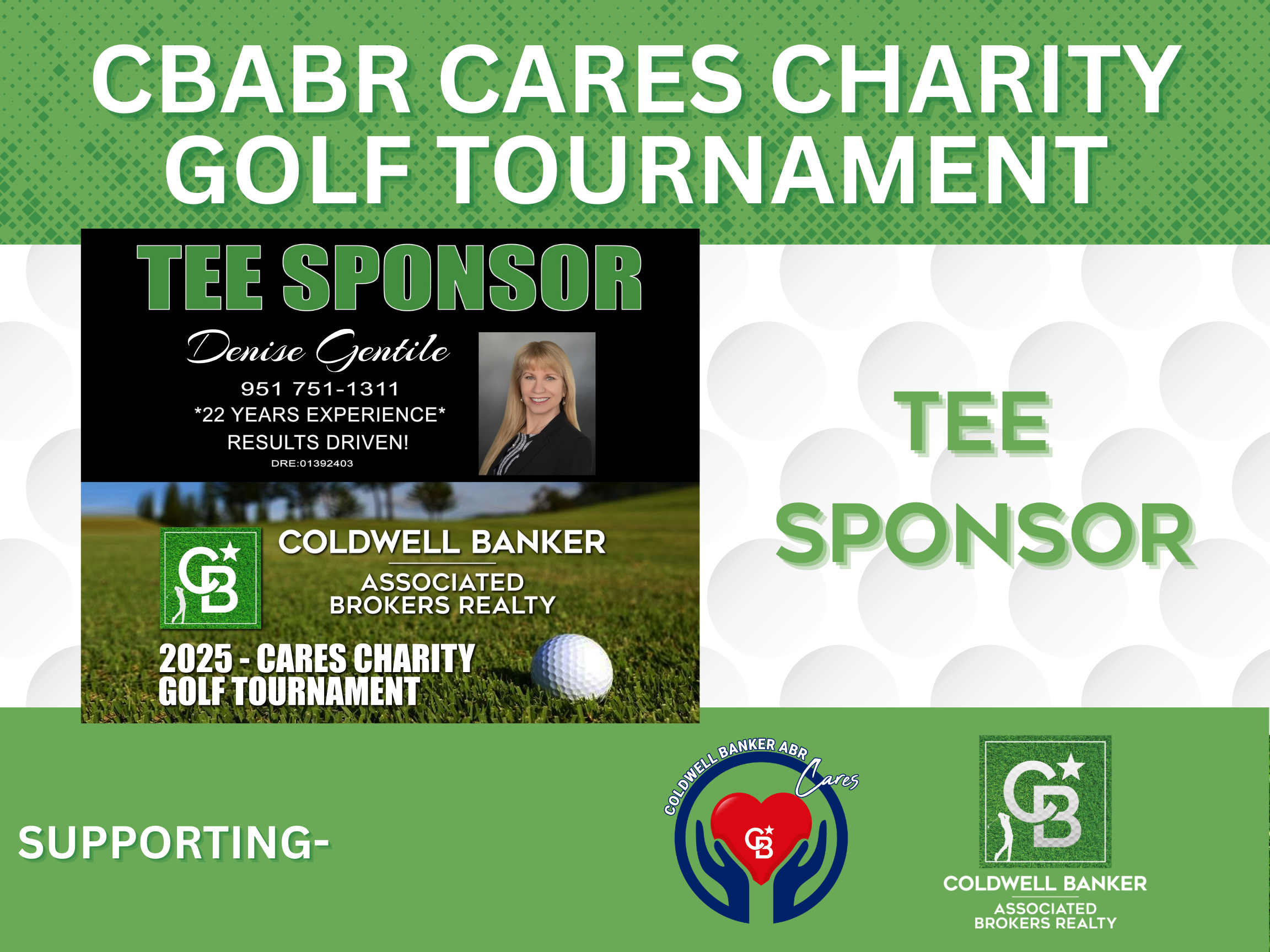 Coldwell Banker ABR Cares Charity Golf Tournament 2026 - Default Image of Tee Sign