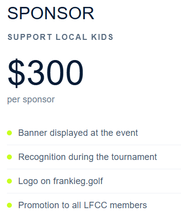 2026 Frankie G Charity Classic - Default Image of Pickleball Sponsor