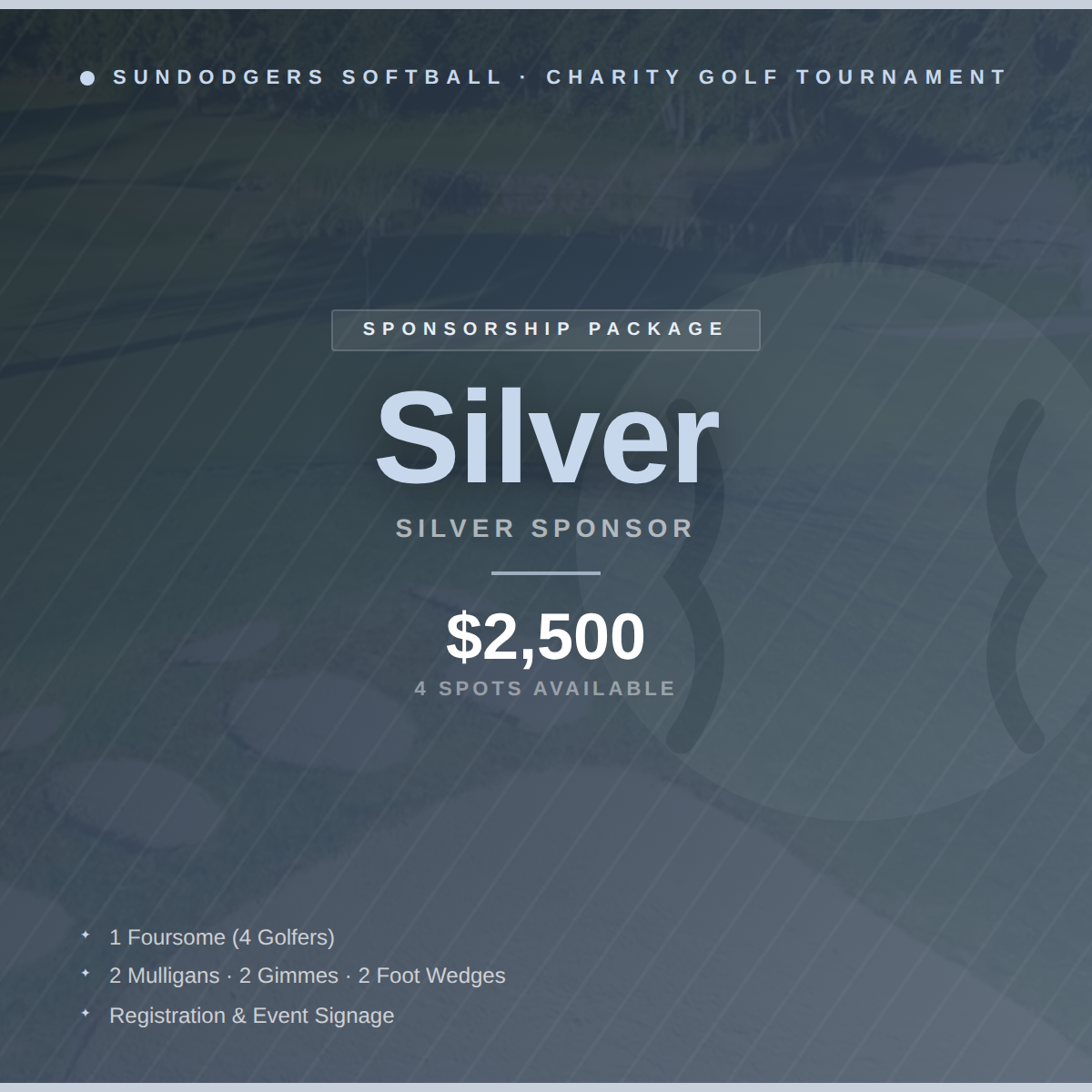 Sundodgers Charity Golf Tournament - Default Image of Silver Sponsorship