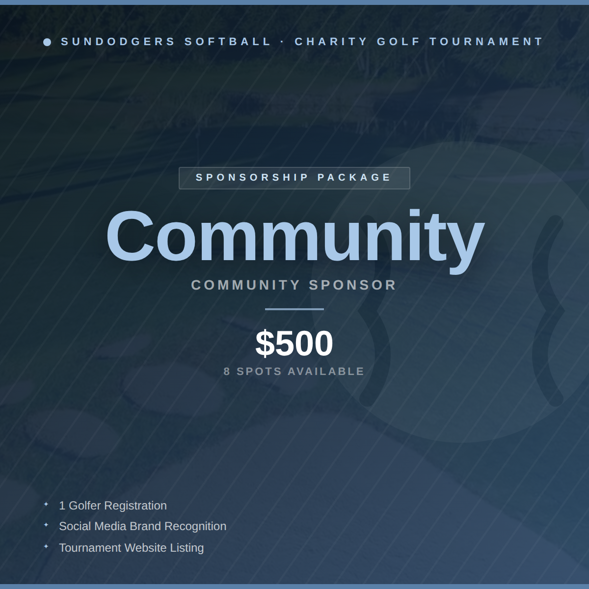 Sundodgers Charity Golf Tournament - Default Image of Basic Sponsorship