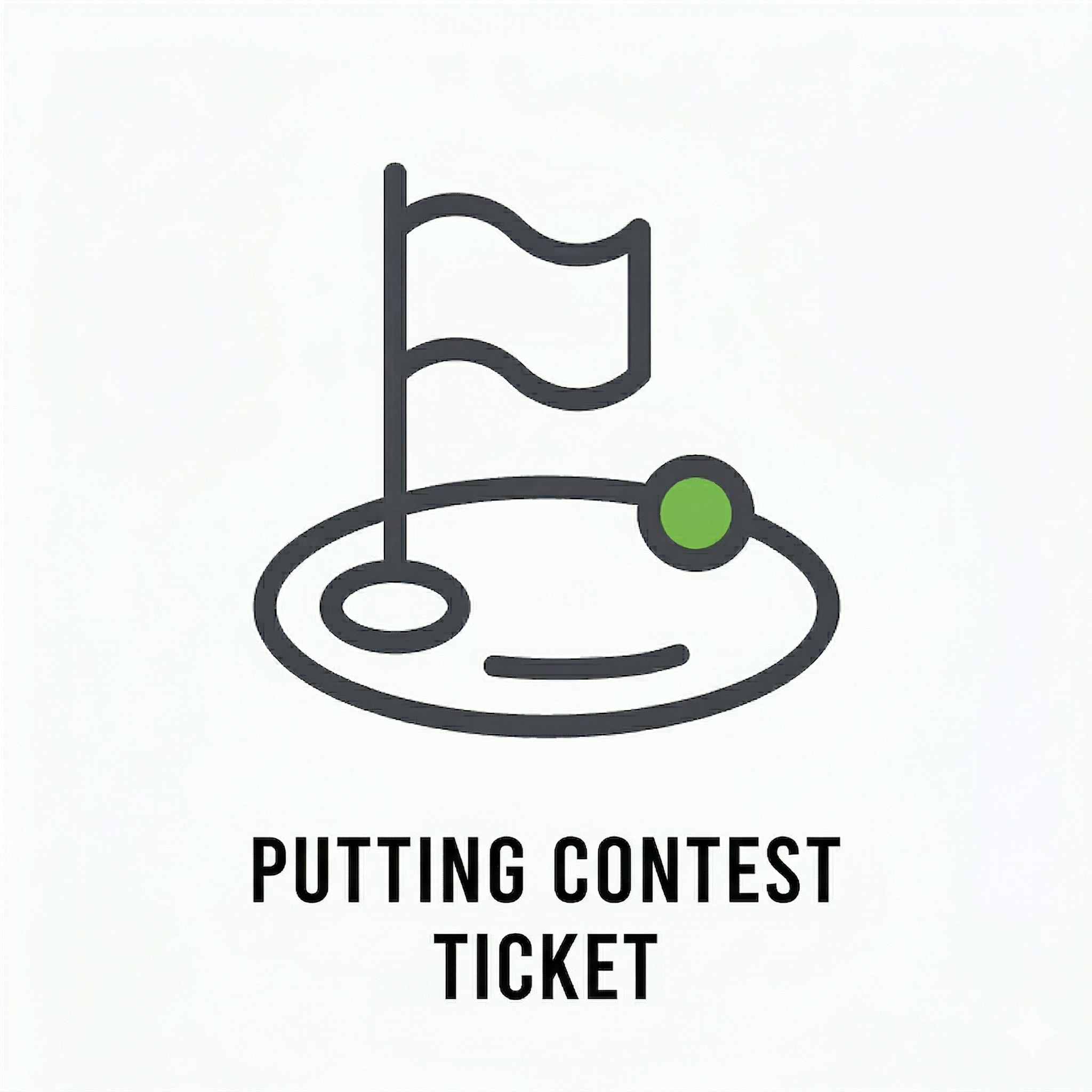 Annual Golf Event - Default Image of Putting Contest Ticket