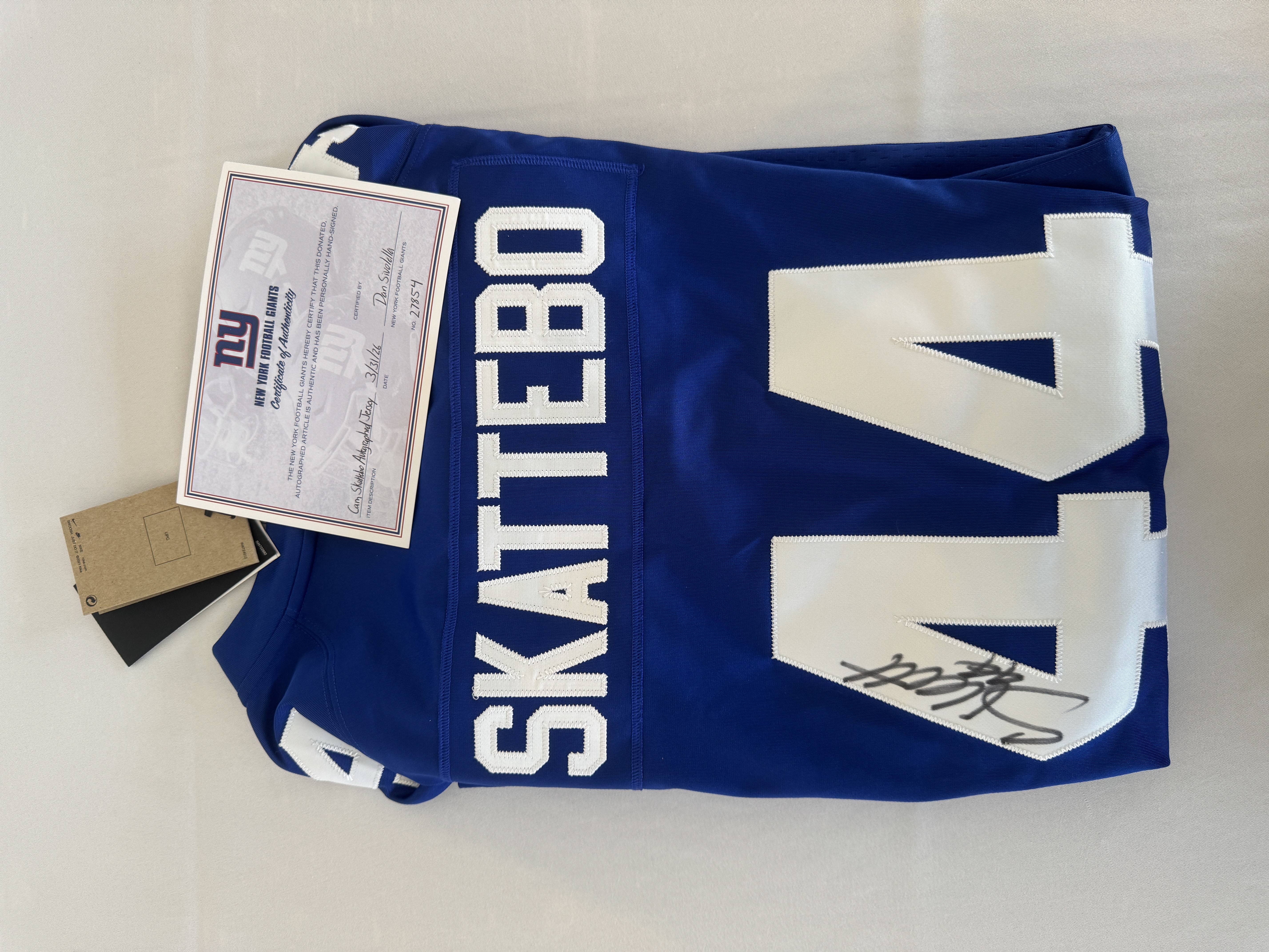 Image of Cam Skattebo Signed Jersey Raffle