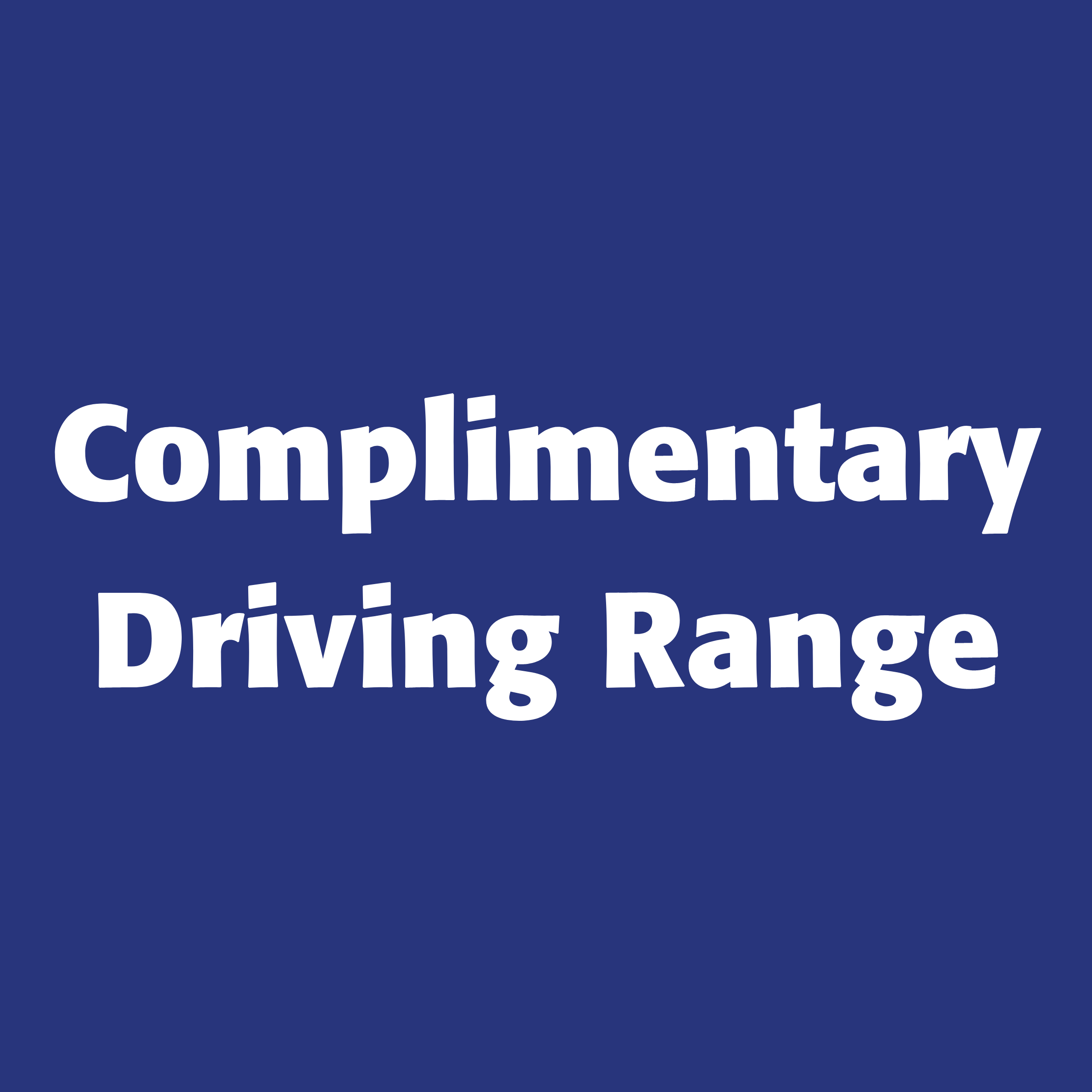 2026 Golf Tournament - Default Image of Complimentary Driving Range