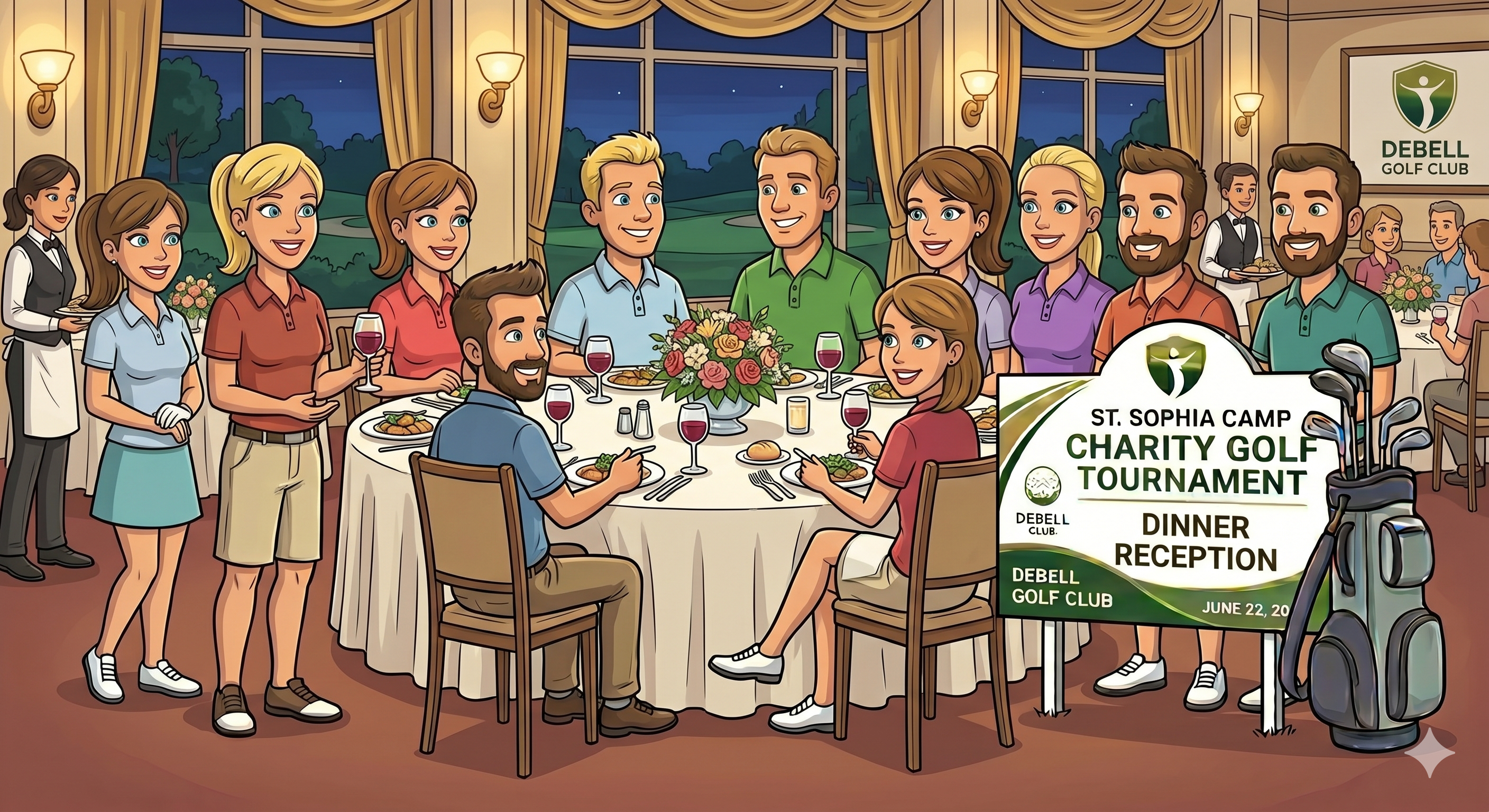 Saint Sophia Camp Golf Tournament - Default Image of Dinner