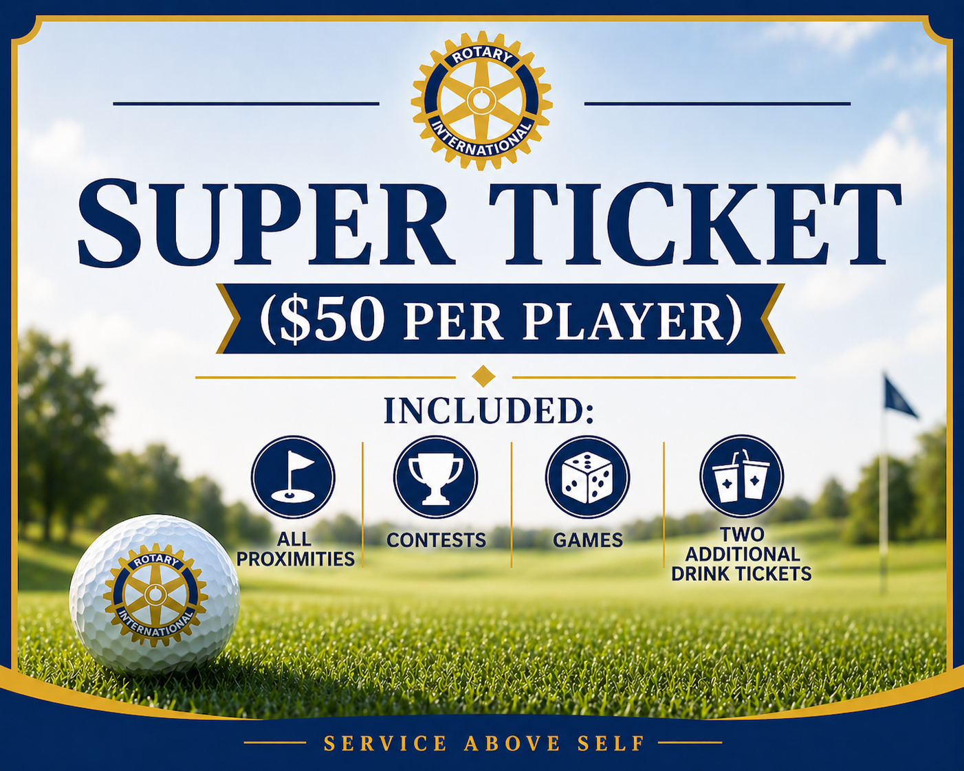 2026 Joint Rotary Golf Outing (Canton & Plain) - Default Image of Super Ticket