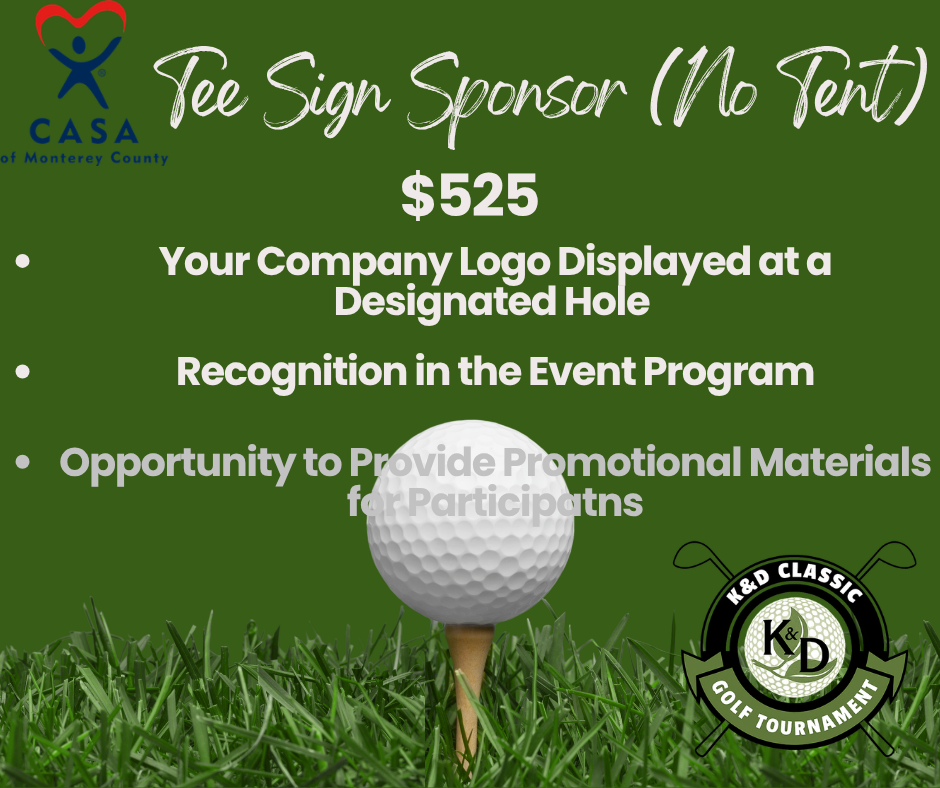 3rd Annual K&D Classic - Default Image of Tee Sign Sponsor (No Tent)