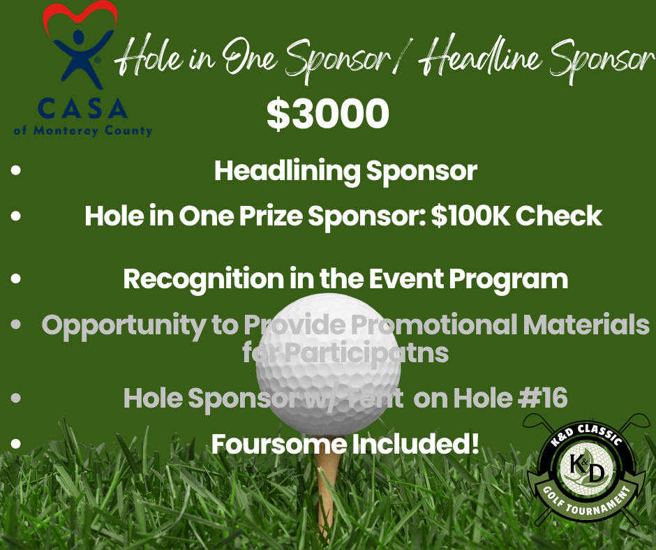 3rd Annual K&D Classic - Default Image of Headline / Hole-In-One Sponsor