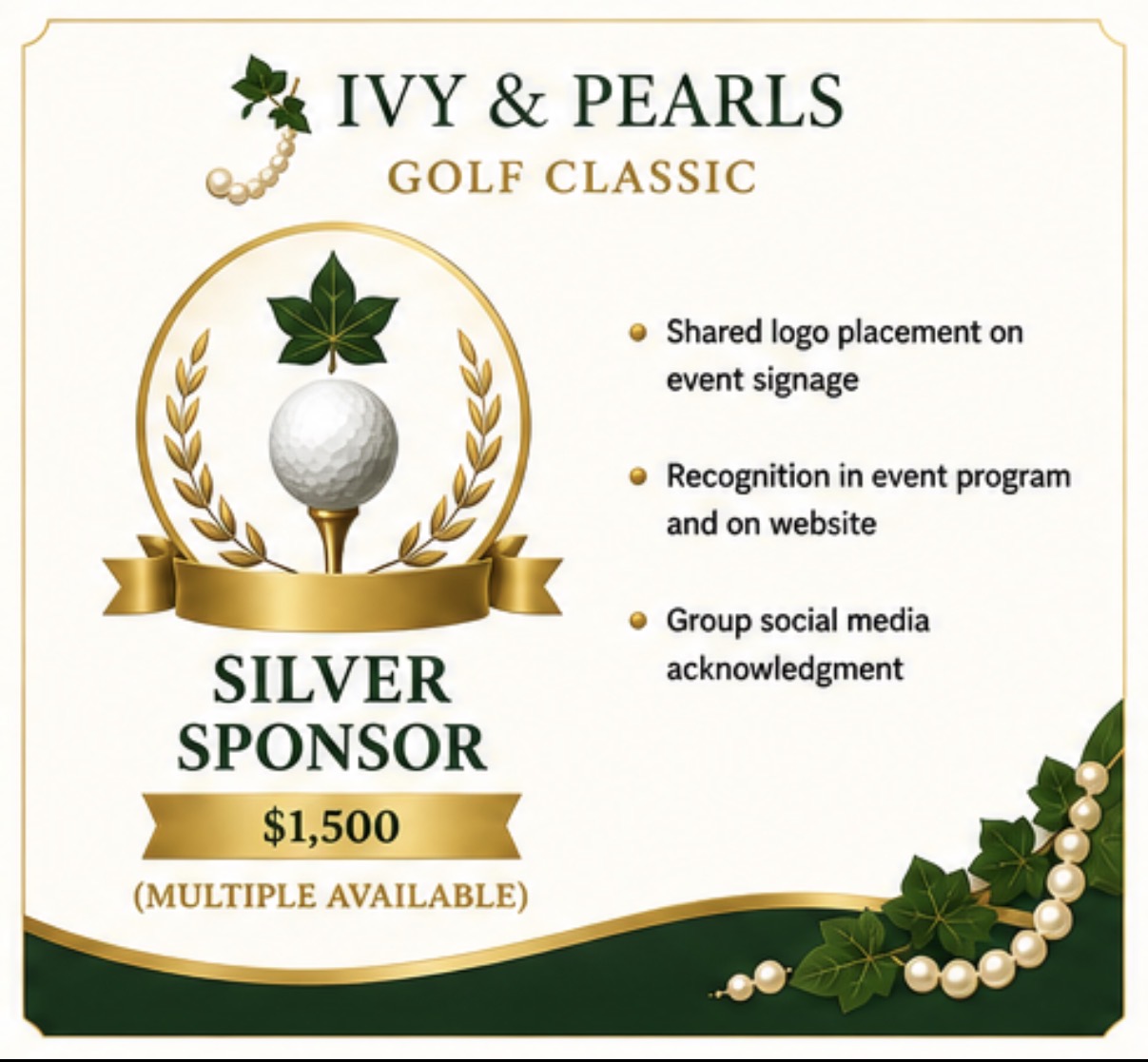Ivy & Pearls Golf Classic - Default Image of Silver Sponsor