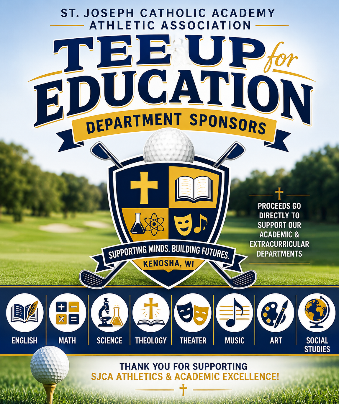 St. Joseph Catholic Academy Athletic Association Golf Outing - Default Image of Tee Up for Education - Department Sponsorship