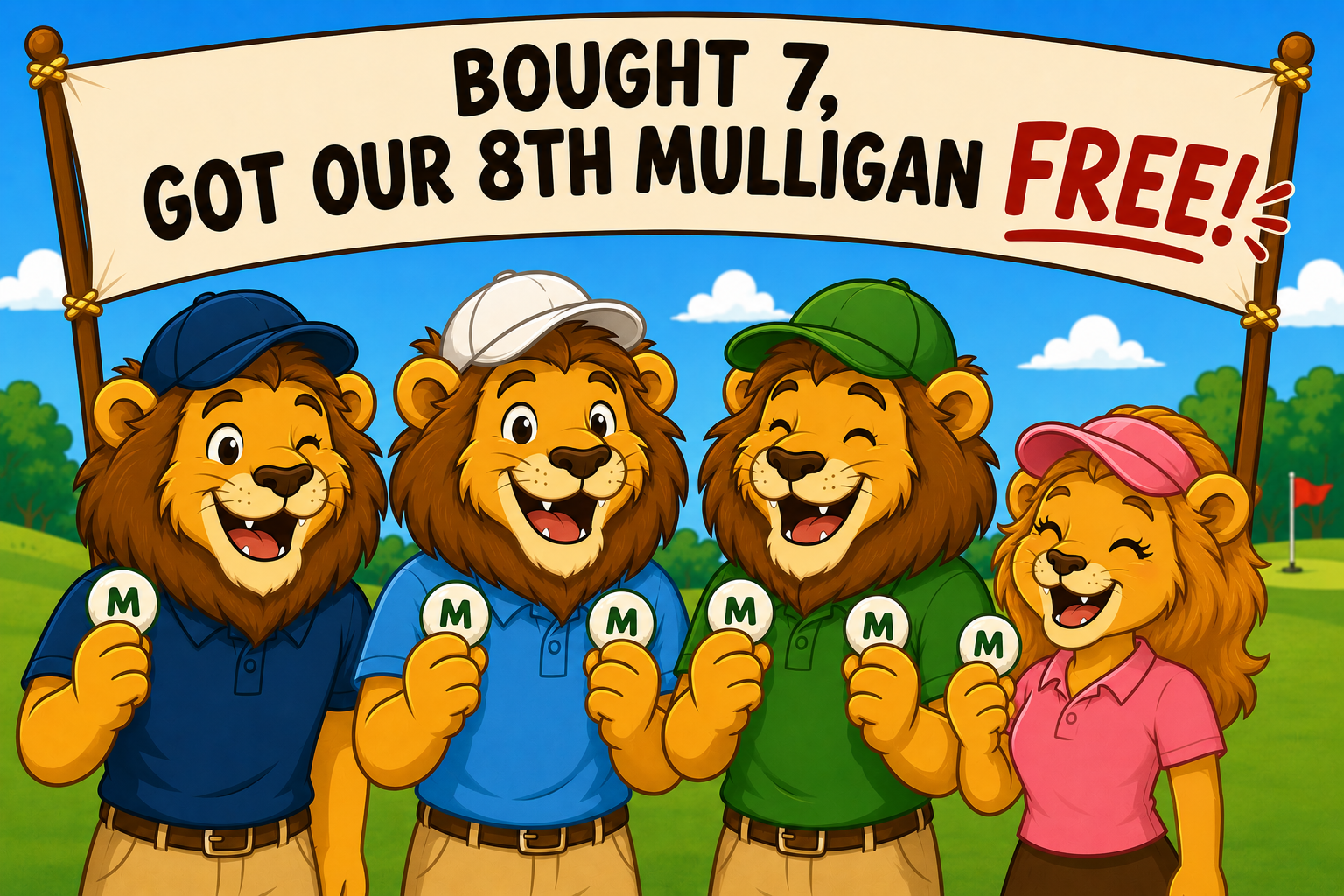 The Lion's Legacy Memorial Golf Classic - Default Image of Team Package Mulligans (Buy 7, get 8th FREE)