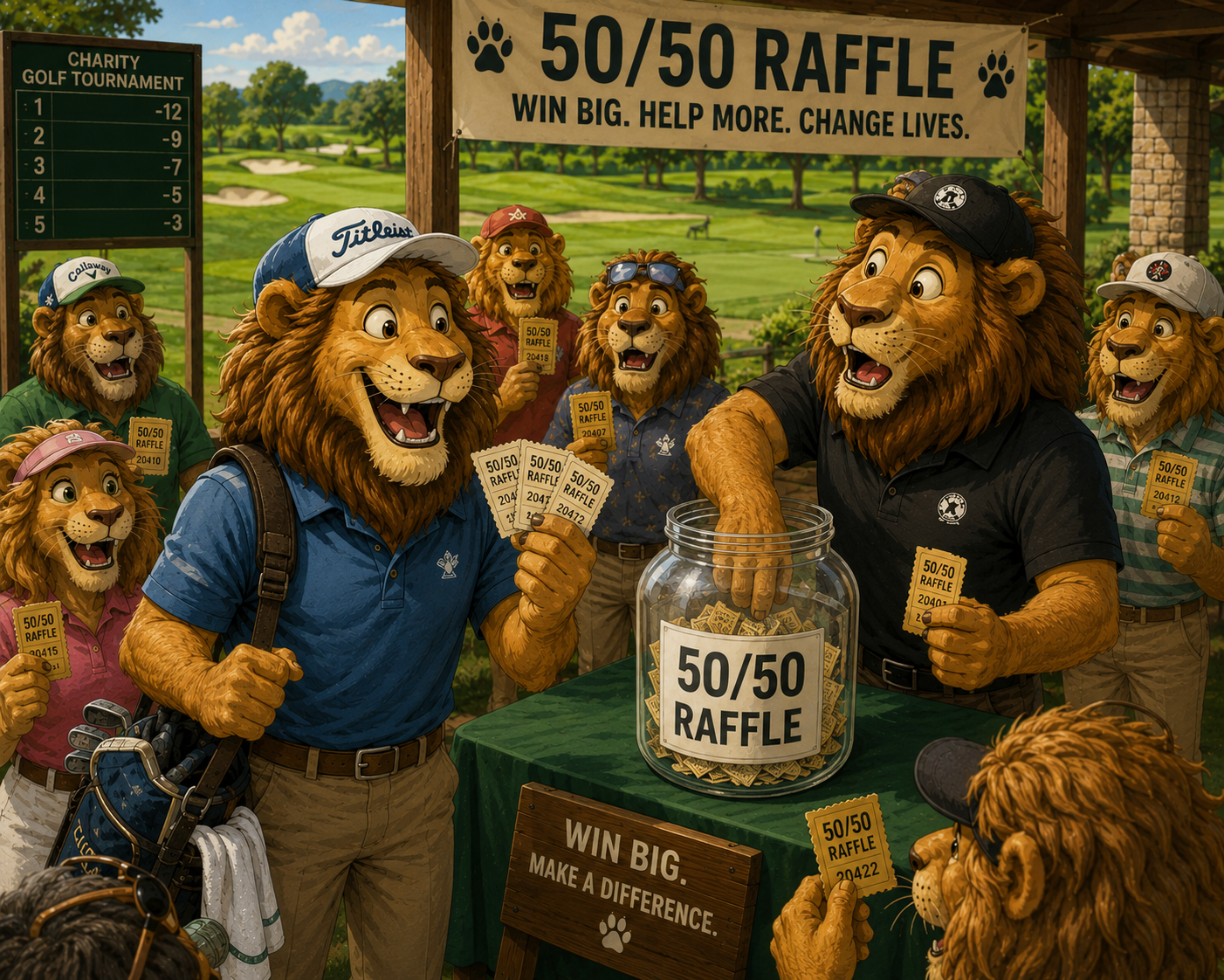 The Lion's Legacy Memorial Golf Classic - Default Image of 50/50 Raffle Ticket (x3)
