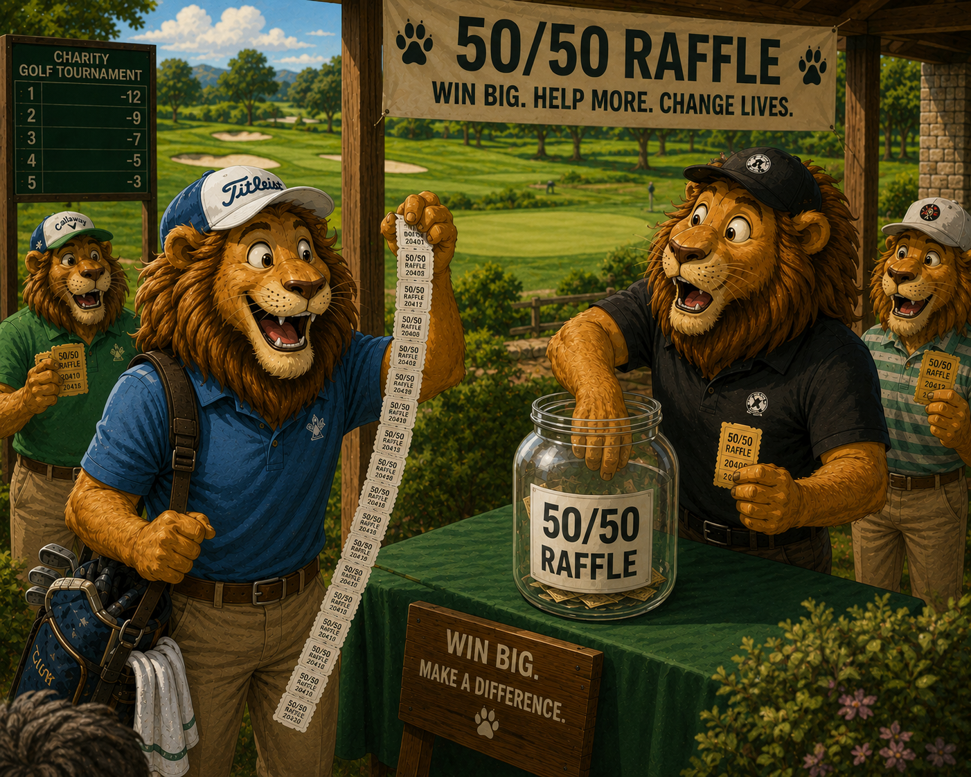 The Lion's Legacy Memorial Golf Classic - Default Image of 50/50 Raffle Ticket (Half-Wingspan: 15-20+ tickets!)